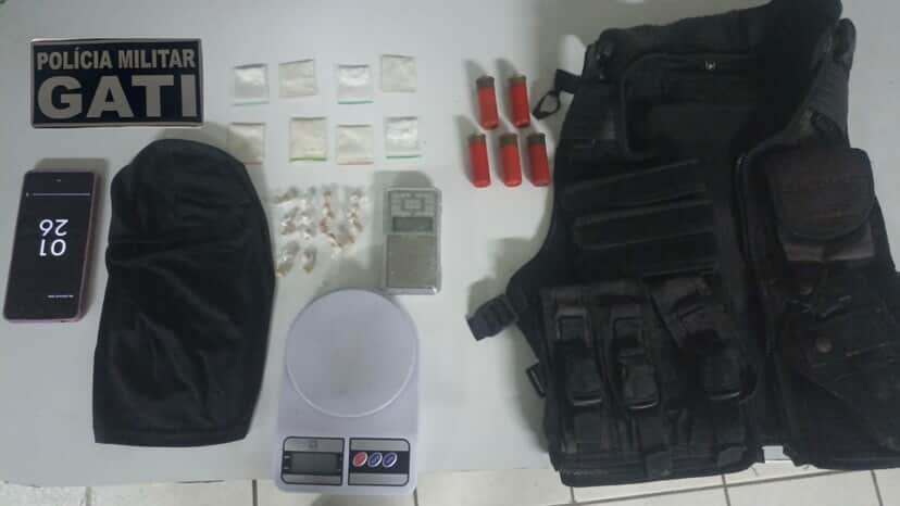 Munições e drogas são apreendidas em ação do GATI em Nazaré