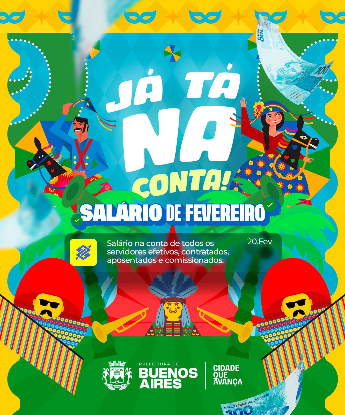 Prefeitura de Buenos Aires antecipa pagamento de fevereiro aos servidores