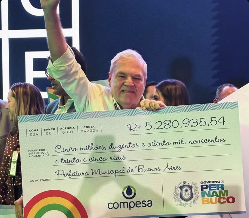 Buenos Aires recebe mais de R$ 5,2 milhões para saneamento e abastecimento de água