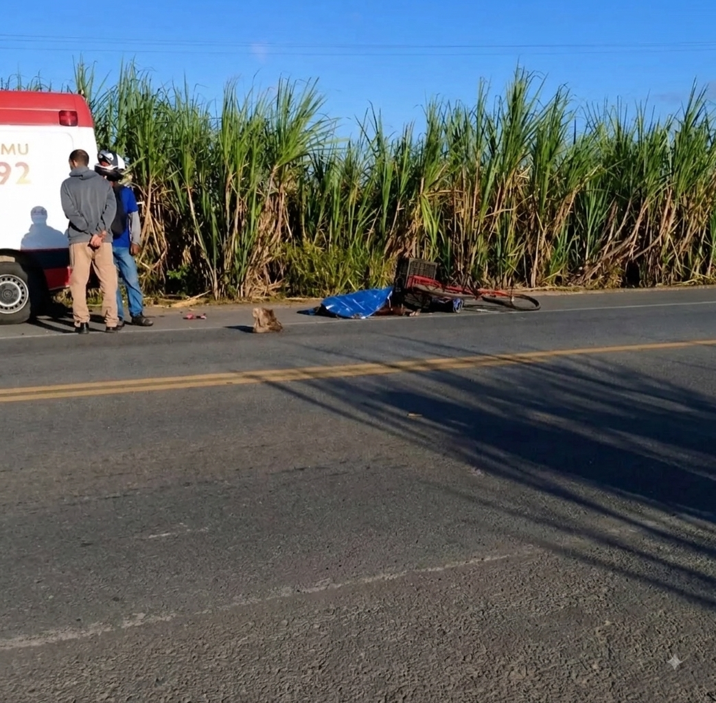 Ciclista de 74 anos morre após ser atingido na BR\-408, em Carpina